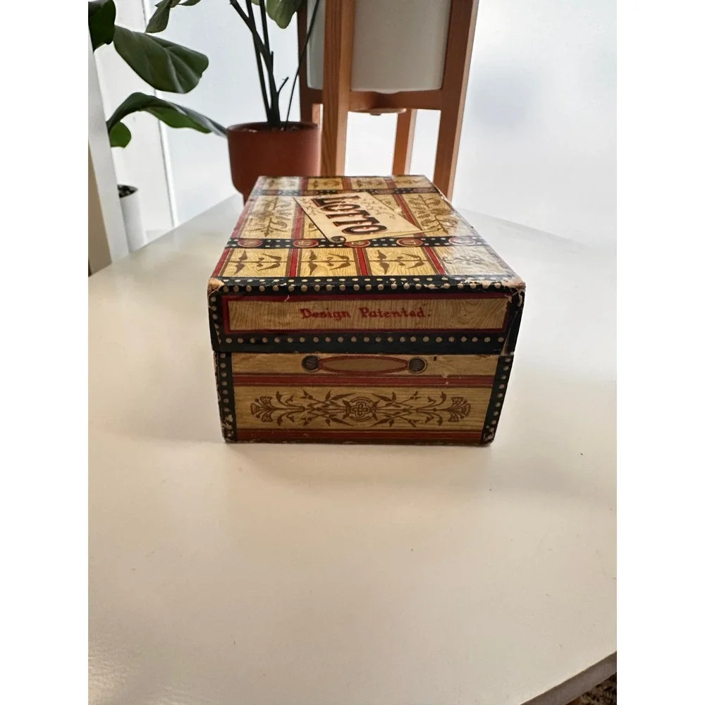 Vintage Loto Game Wooden Number Tokens Bingo Style Board Game Complete